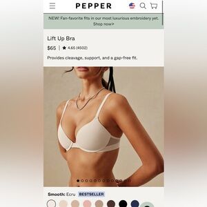 All 3 - 34AA Pepper BUNDLE of Lift Up Bras!
